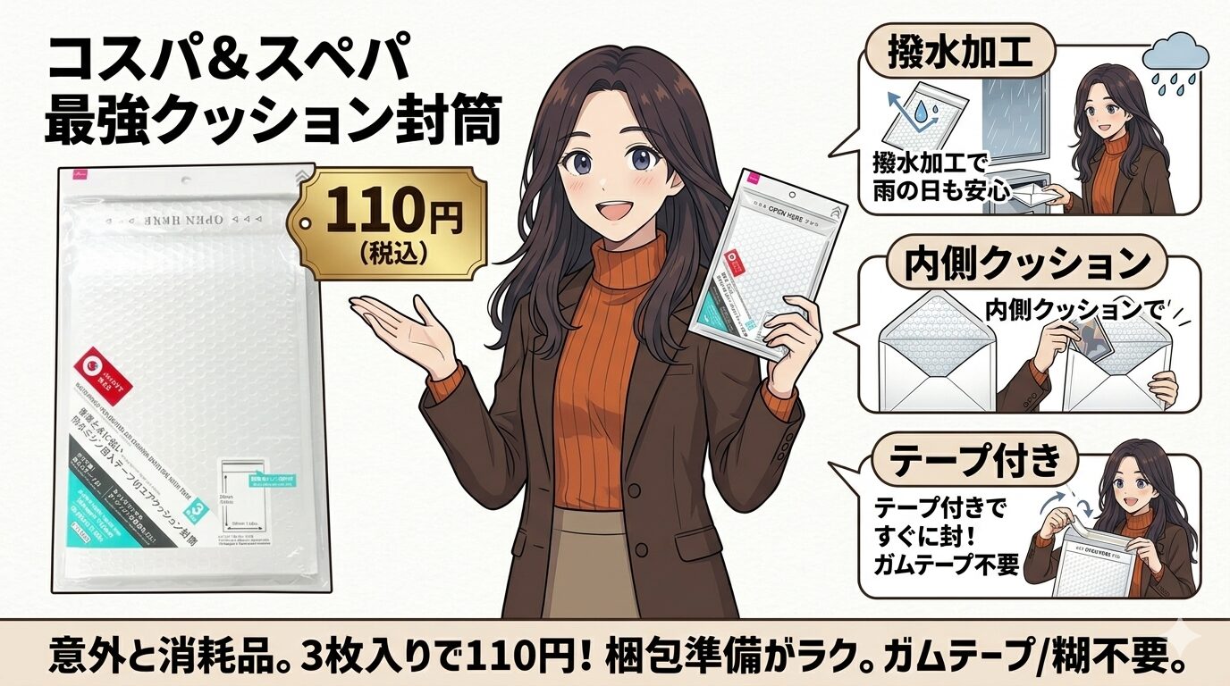 防水ミシン目入テープ付エアクッション封筒のメリットまとめ 梱包や発送に便利なポイントを解説