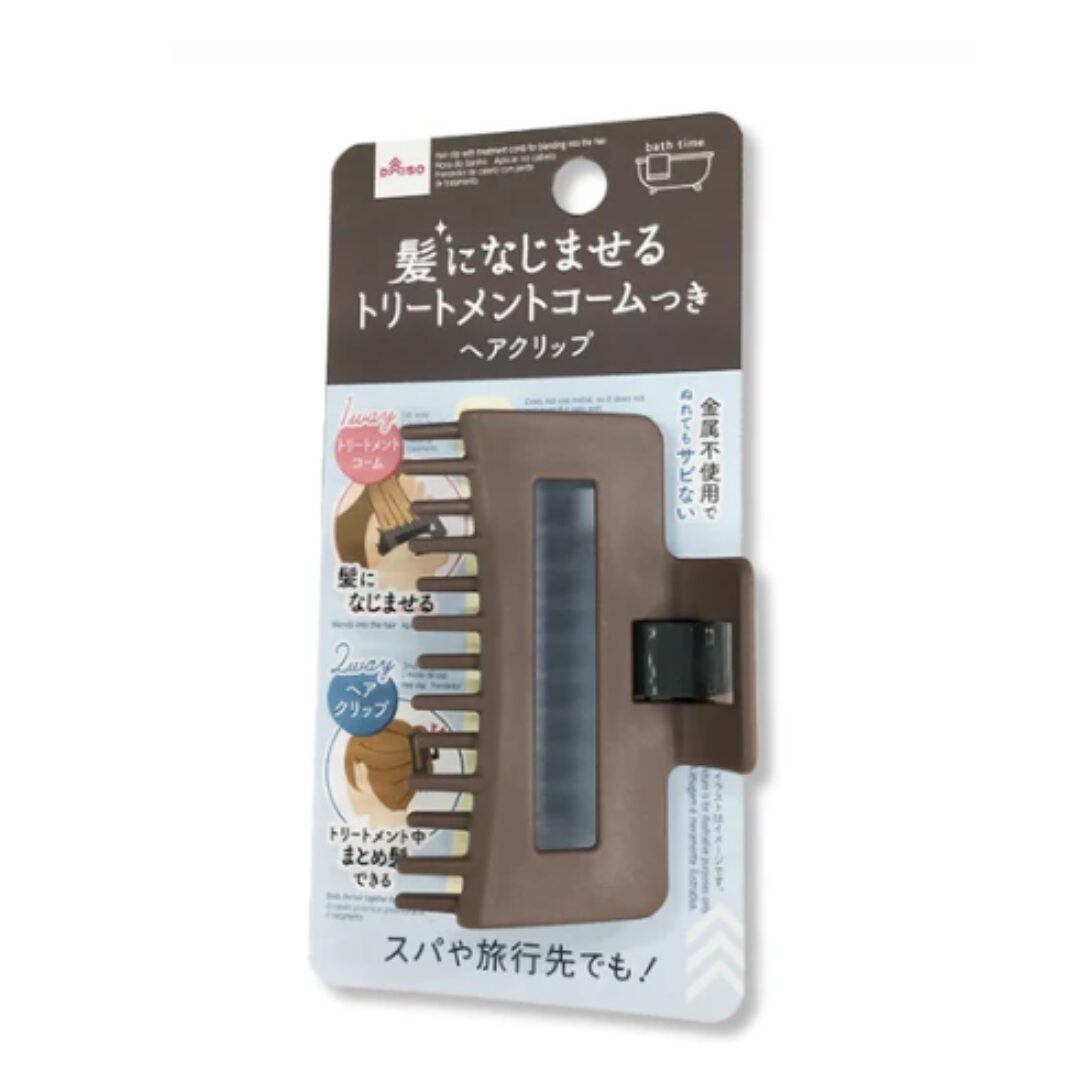 "ダイソー髪になじませるトリートメントコーム付ヘアクリップJANコード"